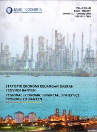 Statistik Ekonomi Keuangan Daerah Provinsi Banten : Vol 21 No. 01 Januari 2021