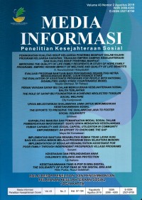 Media Infromasi Penelitian Kesejahteraan Sosial ; Vol. 43 No. 3 Desember 2019