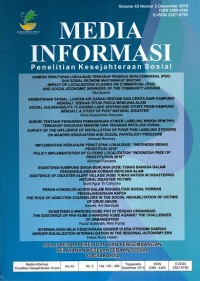 Media Infromasi Penelitian Kesejahteraan Sosial ; Vol. 43 No. 3 Desember 2019