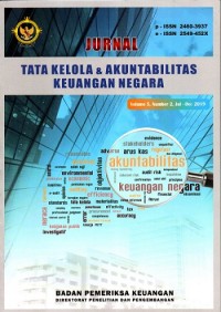 Jurnal Tata Kelola dan Akuntabilitas Keuangan Negara ; Vol. 5 No. 2 Jul-Dec 2019