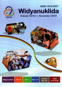 Widyanuklida Vol. 18 No. 1 November 2019