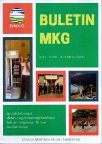 Buletin MKG : jendela informasi meteorologi klimatologi geofisika wilayah tangerang-Banten dan sekitarnya ; Vol. 5 No. 4 April 2021