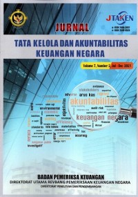 Jurnal Tata Kelola dan Akuntabilitas Keuangan Negara ; Vol. 7 No. 2 Juli - Des 2021