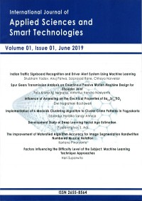 International Journal of Applied Sciences and Smart Technologies ; Vol. 1 Iss. 1 June 2019