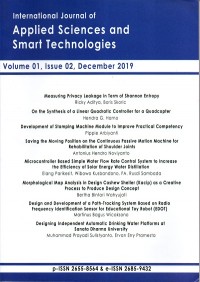 International Journal of Applied Sciences and Smart Technologies ; Vol. 1 Iss. 2 December 2019