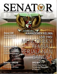 SENATOR : Majalah Dewan Perwakilan Daerah Republik Indonesia Ed. JULI 2021
