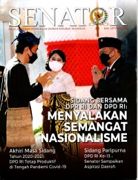 SENATOR : Majalah Dewan Perwakilan Daerah Republik Indonesia Ed. SEPTEMBER 2021