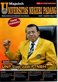 Majalah Universitas Negeri Padang Media Informatif, Edukatif, dan Santun Ed. 1 Tahun I Maret 2021