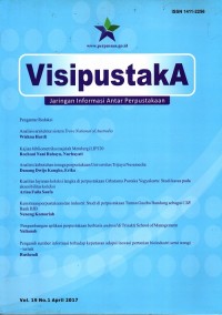 Visi pustakA Jaringan Informasi Antarperpustakaan : Vol. 19 No. 1 April 2017