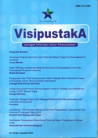 Visi pustakA Jaringan Informasi Antarperpustakaan : Vol. 20 No. 2 Agustus 2018