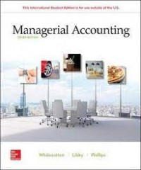 MANAGERIAL ACCOUNTING 4ED:INT'L STUDENT EDITION