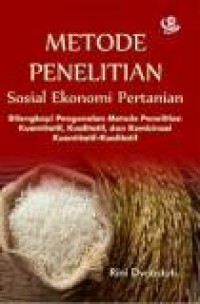 Metode Penelitian Sosial Ekonomi Pertanian