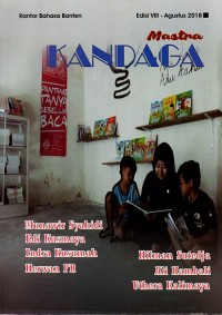 Majalah Sastra: KANDAGA ; Ed. VIII Agustus 2018