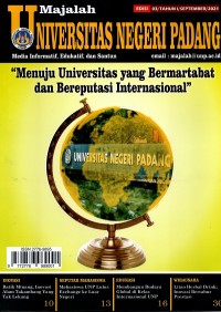 Majalah Universitas Negeri Padang Media Informatif, Edukatif, dan Santun ; Ed. 3/TAHUN I/SEPTEMBER/2021