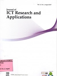 Journal of ICT Research and Applications; Vol. 11 No. 2 August 2017