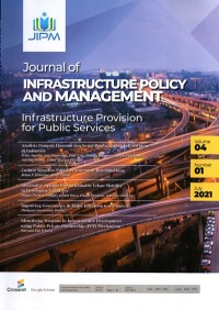 Journal of Infrastructure Policy And Management ; Vol. 4 No. 1 July 2021