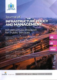 Journal of Infrastructure Policy And Management ; Vol. 5 No. 1 December 2021