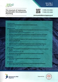 The Journal of Indonesia Sustainable Development Planning ; Vol. 4 No. 1 April 2023