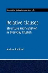 Relative Clauses : structure and variation in everyday English