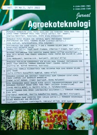 Jurnal Agroekoteknologi, Vol.14