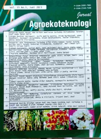 Jurnal Agroekoteknologi, Vol.15
