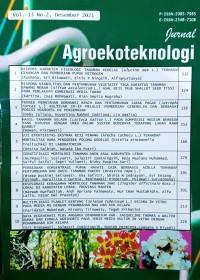 Jurnal Agroekoteknologi, Vol. 13