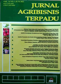 Jurnal Agribisnis Terpadu, Vol. 14